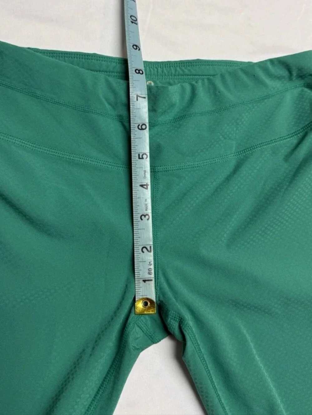 Athleta Leggings Womens Green Interval Stash Tight Crop Pull On - Size Small
